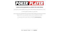 Desktop Screenshot of pokerplayernewspaper.com